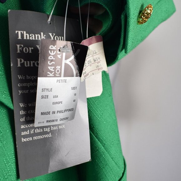 Vintage Kasper Wrap Suit Dress NEW - 10P - Picture 13 of 13